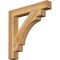 Ekena Millwork Merced Block Rough Sawn Bracket, Western Red Cedar, 4"W x 28"D x 28"H BKT04X28X28MRC05RWR - alternate 1